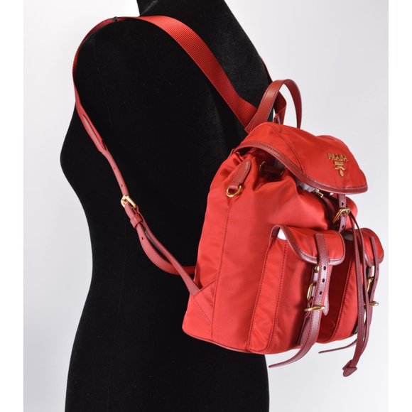 Prada Zaino Tessuto Nylon Backpack Purse Bag - Picture 4 of 12